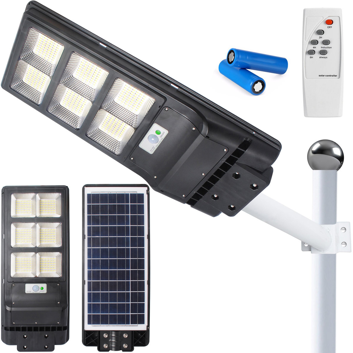 Lampa Uliczna Led Latarnia Solarna 270W + Pilot Xl