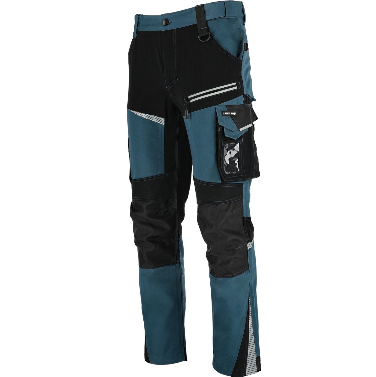 Spodnie Turkusowo-Czarne ze wstawkami ze stretchu, 2XL, CE Lahti