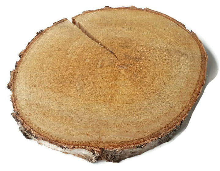 Plaster drewna Brzoza nieszlifowana 28-33 cm / 2,5 cm  z pęknięciem