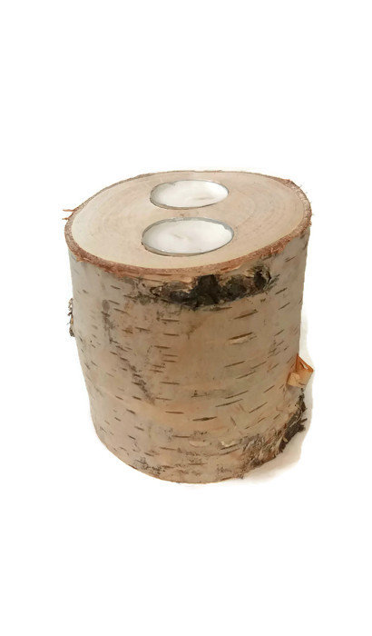 Świecznik drewniany dwuotworowy (6-12 cm / 4-12 cm)