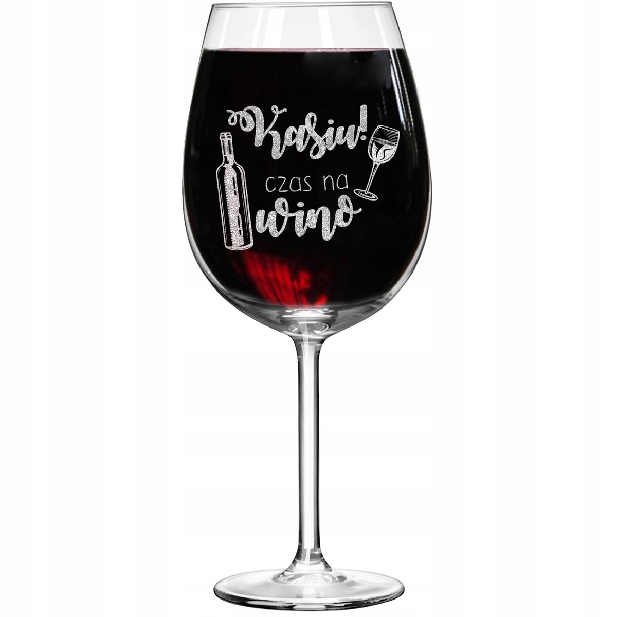 KIELISZEK WINO GRAWER WALENTYNKI DZIEŃ KOBIET Y2