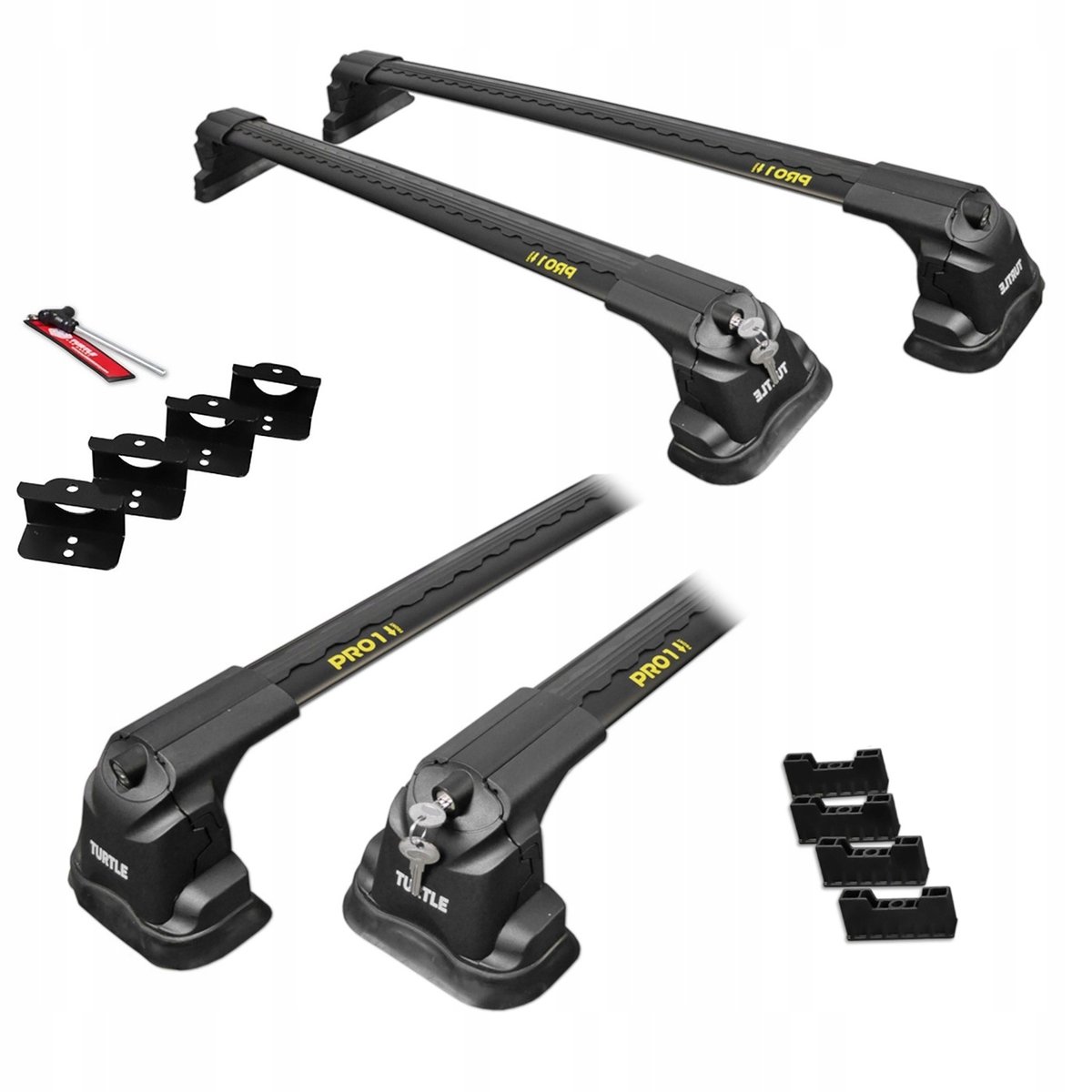 Bagażnik dachowy bazowy niski Turtle Air3 Air-3 MC03002 czarny 86/90