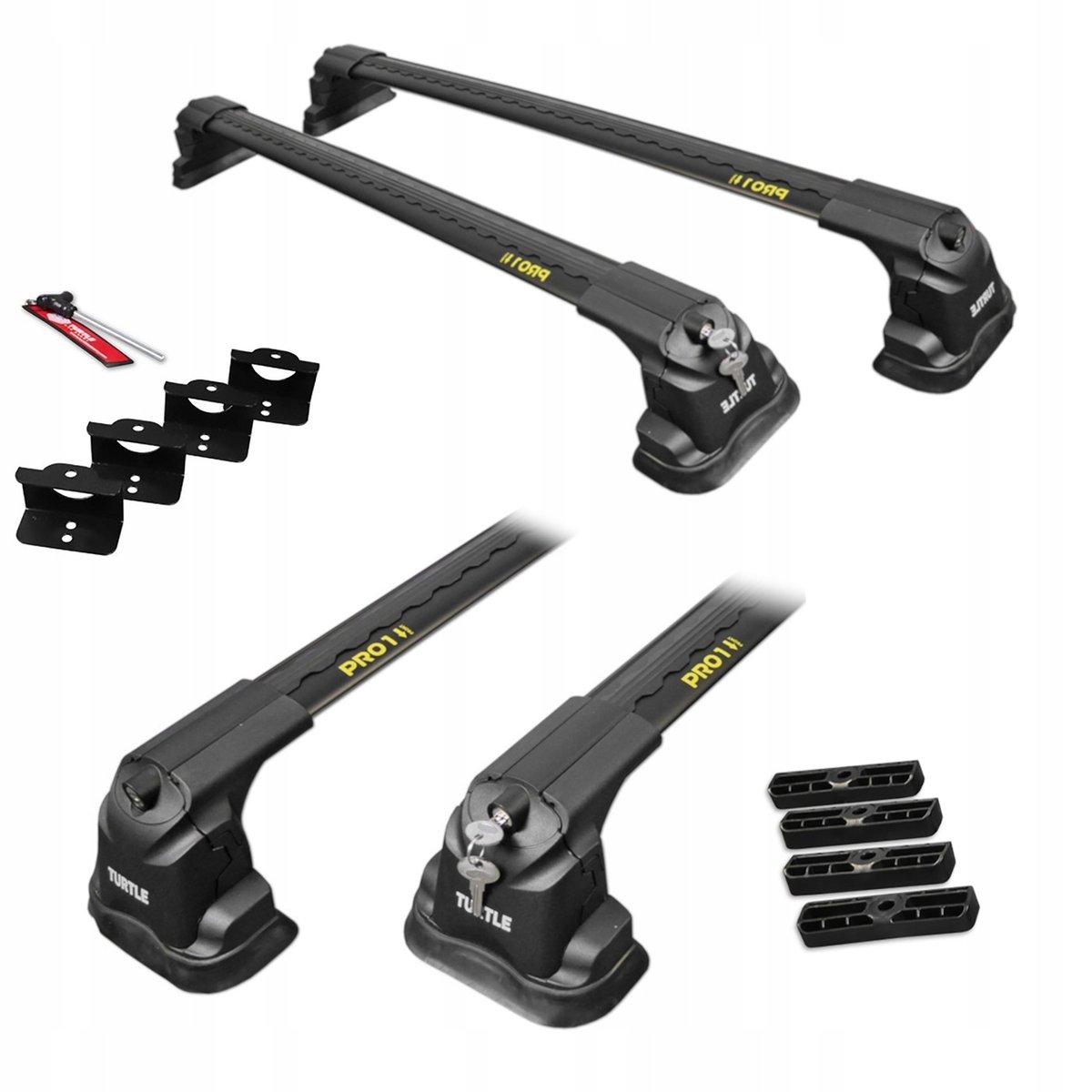 Bagażnik dachowy bazowy niski Turtle Air3 Air-3 MC03007 czarny 86/90