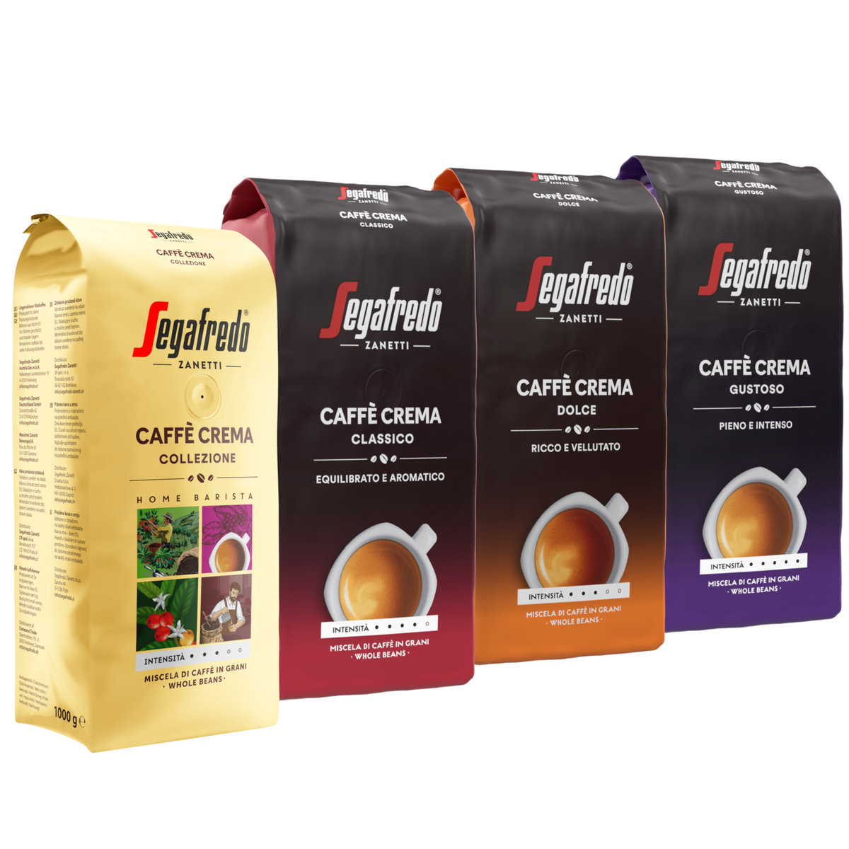 Segafredo Zestaw kawa ziarnista Segafredo Caff`e Crema 4x1 kg