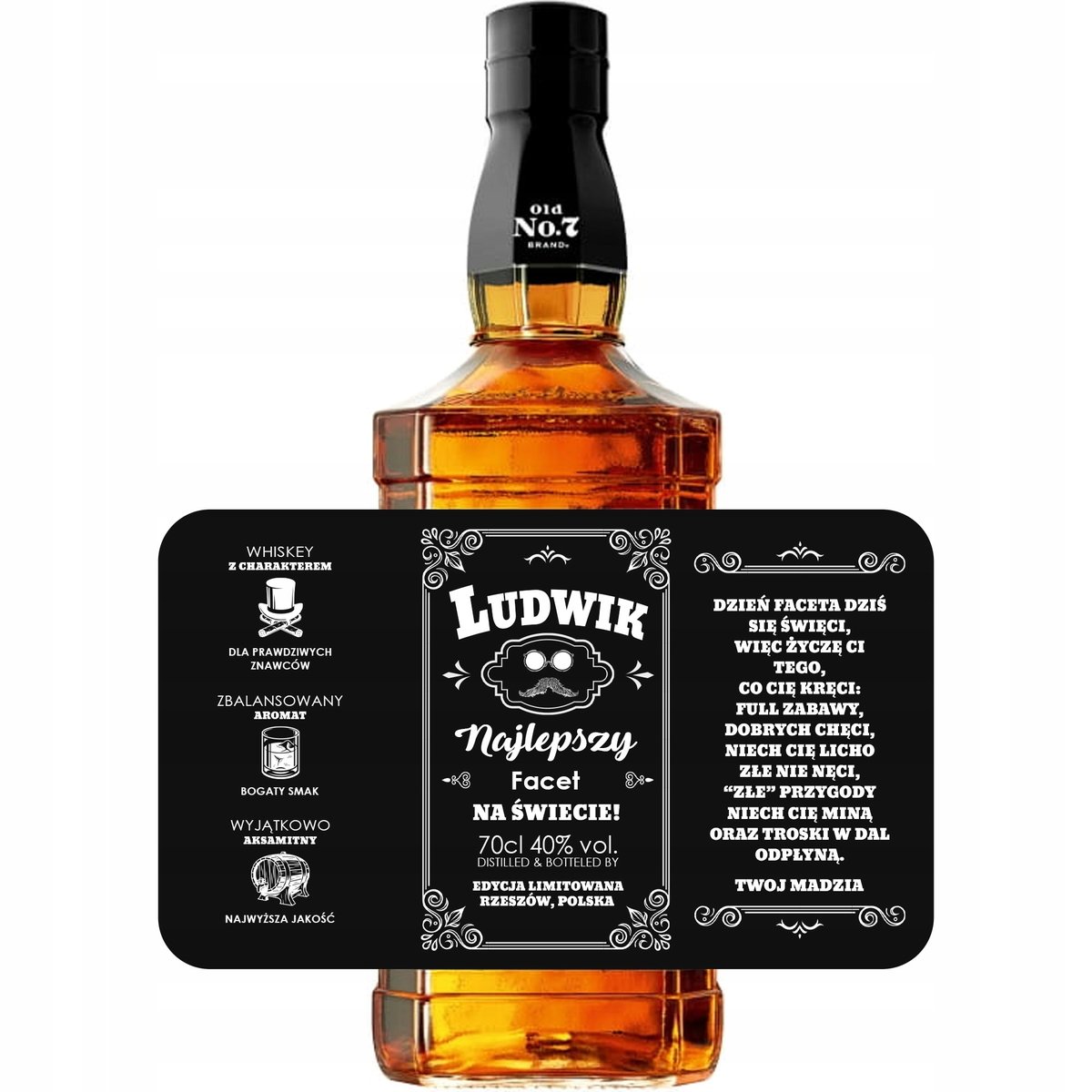 ETYKIETA WHISKY DZIEŃ CHŁOPAKA PREZENT BUTELKA Z2