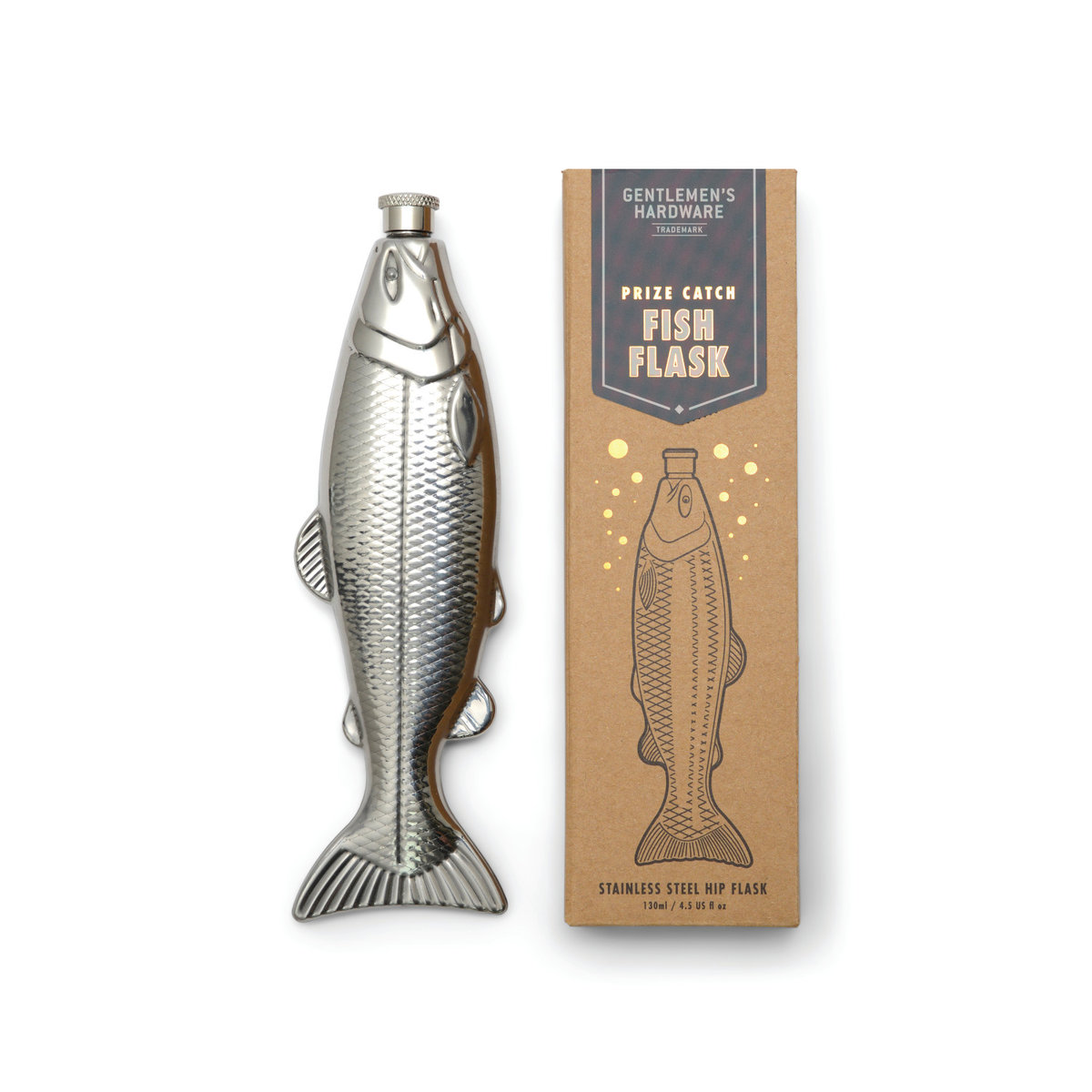 Piersiówka ryba 130ml - Prize Catch | GENTLEMEN’S HARDWARE