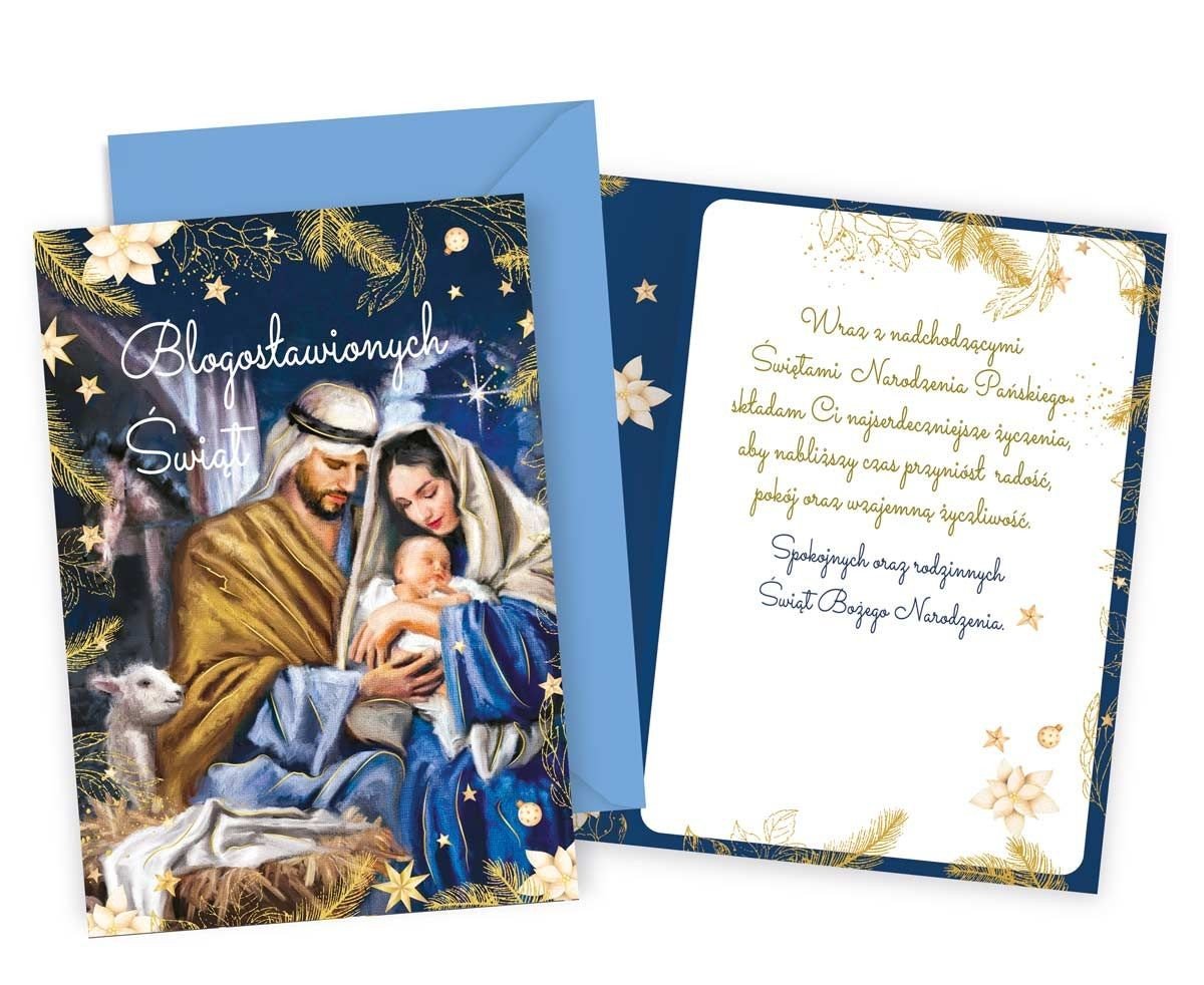 Kartka na Boże Narodzenie Święta Rodzina PP2248