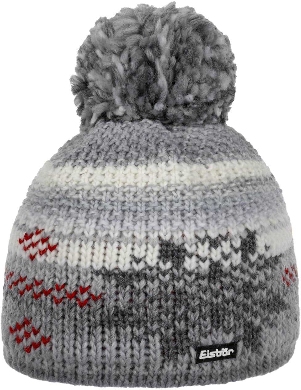 Czapka Beanie Ike Pompon by Eisbär, szary, One Size