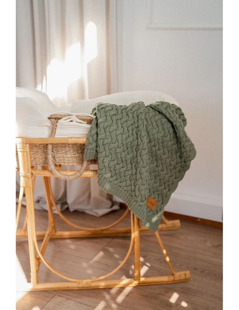 La Millou Kocyk Merino 100% Stoned Green