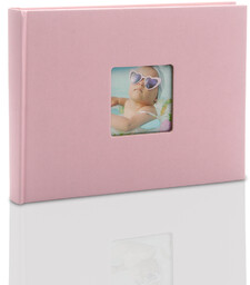 Album na zdjęcia wklejane mały pastelowy róż Fun (40 kremowych stron)