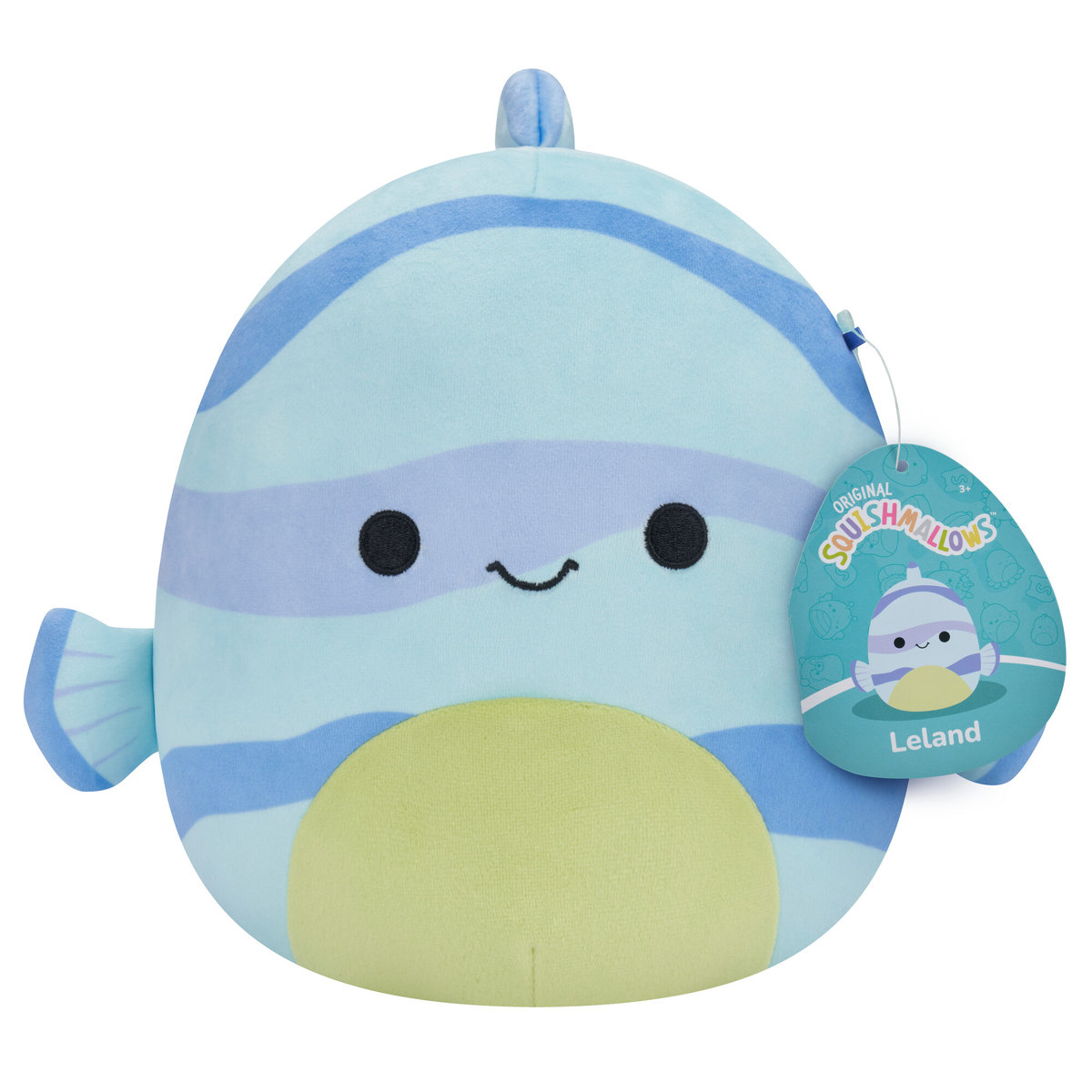 Squishmallows, mały pluszak, niebieska ryba, Leland, 7,5