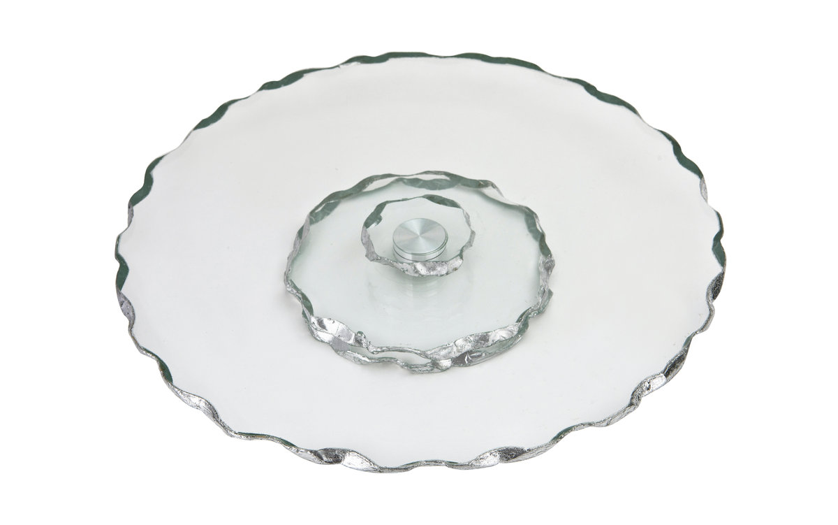 Patera ozdobna szklana obrotow