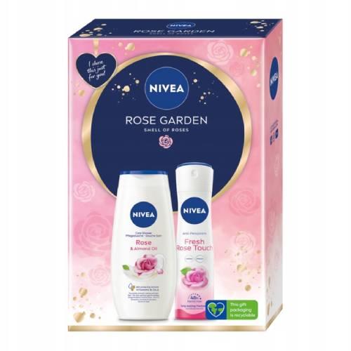 NIVEA Zestaw Rose Garden (Żel pod prysznic, 250ml + Antyperspirant, 150ml) - !!! 24h WYSYŁKA !!!