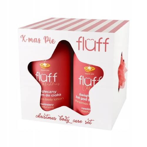 FLUFF Zestaw X-mas Pie (Żel pod prysznic, 200ml + Balsam do ciała, 200ml + myjka do ciała) - !!! 24h WYSYŁKA !!!