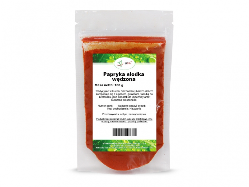 Papryka słodka wędzona 100g DeliFOOD >>dostawa już od 6 zł, zapraszamy!