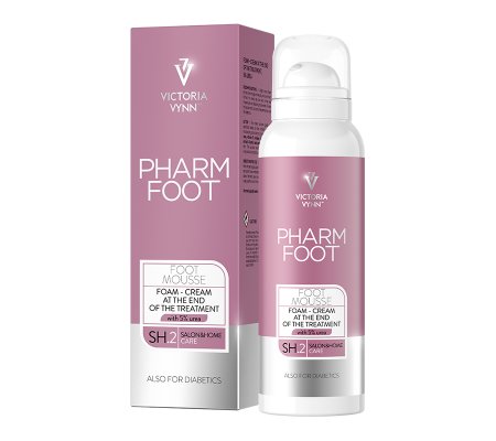 Victoria Vynn, Pharm Foot, Foot Mousse, Pianka Kończąca Zabieg 5% Mocznika, 125ml