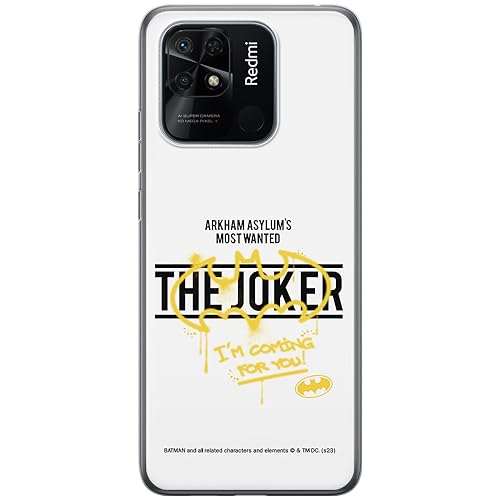 ERT GROUP etui na telefon Xiaomi REDMI 10C, case oryginalny i oficjalnie licencjonowany przez DC, wzór Batman & Joker 006, optymalnie dopasowane, plecki z TPU