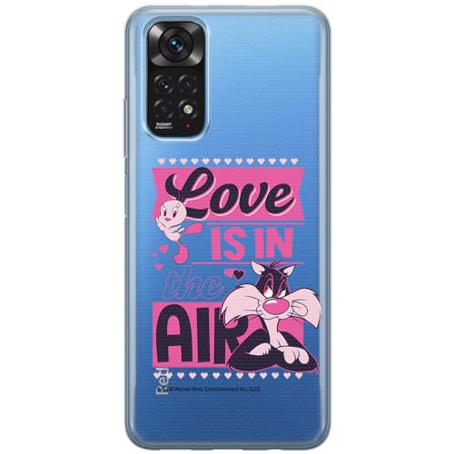 ERT GROUP etui na telefon Xiaomi REDMI NOTE 11T/ 11S 5G/ POCO M4 PRO 5G, case oryginalny i oficjalnie licencjonowany przez Looney Tunes, wzór Sylvester & Tweety 007, częściowo przeźroczyste