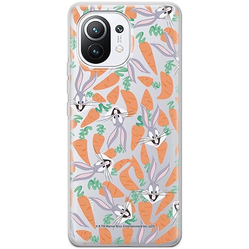ERT GROUP etui na telefon Xiaomi 11, case oryginalny i oficjalnie licencjonowany przez Looney Tunes, wzór Bugs 017, optymalnie dopasowane, plecki z TPU częściowo przeźroczyste
