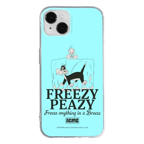ERT GROUP etui na telefon Iphone 14, case oryginalny i oficjalnie licencjonowany przez Looney Tunes, wzór Sylvester & Tweety 005, optymalnie dopasowane, plecki z TPU