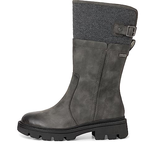 Jana Damskie Softline 8-26662-41 wygodne szerokie wygodne buty wodoodporne antypoślizgowe ciepłe wyściełane botki, grafitowe, rozmiar 37 EU, szary (Graphite), 37 EU Weit