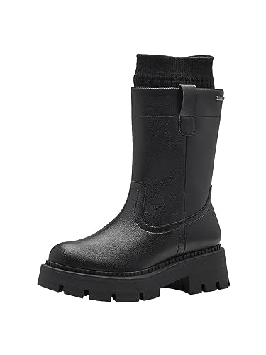 Tamaris Damskie botki 1-1-26442-41, czarny, 39 EU