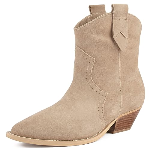 L37 HANDMADE SHOES Damskie botki zamszowe I ręcznie wykonane buty I wyjątkowy styl I New Somebody Else Ankle Boot, beżowe, 40 EU, beżowy, 40 EU