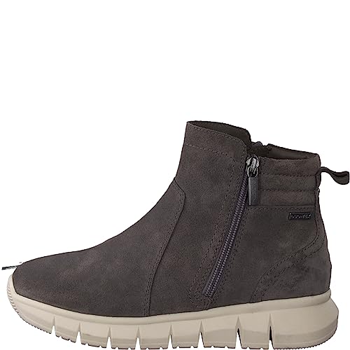 Tamaris Comfort Damskie 8-86414-41 skórzane Comfort Fit wymienna wkładka Duotex botki, ANTRAC. Suede, 39 EU, Antrac Suede, 39 EU Weit