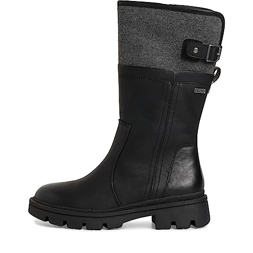 Jana Damskie Softline 8-26662-41 wygodne szerokie wygodne buty wodoodporne antypoślizgowe ciepłe wyściełane botki, czarne, 37 EU, czarny, 37 EU Weit