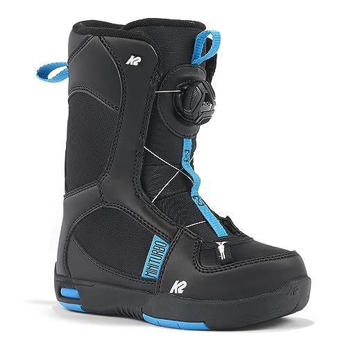 K2 Snowboarding MINI TURBO, młodzieżowe buty snowboardowe, unisex, czarne, EU: 33 (Wielka Brytania: 1 / US: 2 / cm: 20,5) - 11H2020.1.1.020