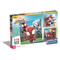 Puzzle 3x48 el. Super Kolor Spidey Clementoni