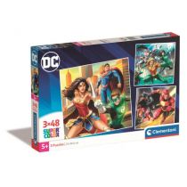 Puzzle 3x48 el. Super Kolor DC Justice League Clementoni