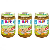 Hipp Kaszotto z warzywami i indykiem po 12. miesiącu zestaw 3 x 250 g Bio