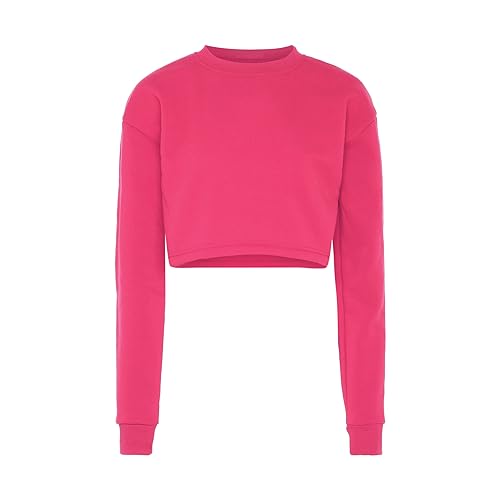 Flyweight Damska bluza z długim rękawem ze 100% poliestru, z okrągłym dekoltem, różowa, rozmiar M, Rosa, M
