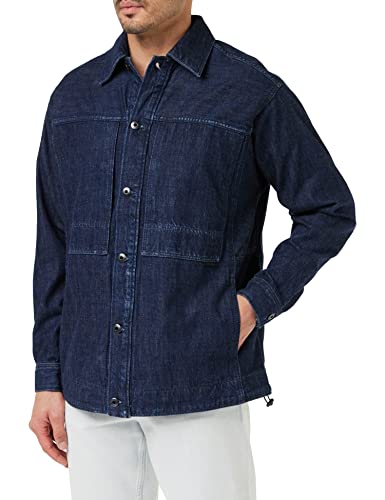 G-STAR RAW Kurtka męska Us Navy Shanorak, Niebieski (Worn in Waterfront D23016-d301-d911), XXL