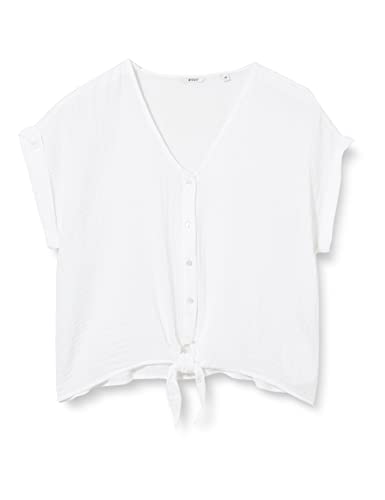 MUSTANG Damski styl ELSA Knotted Blouse bluzka, General White 2045, 40, General White 2045, 40