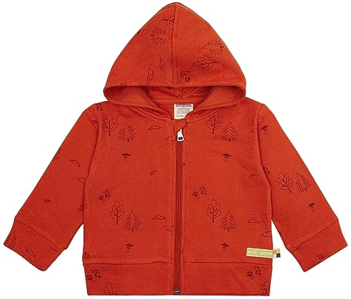 loud + proud Dziecięca dzianina strukturalna unisex, certyfikat GOTS, terakota, 98/104, Terracotta, 98-104