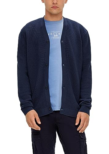 Q/S by s.Oliver Męska kurtka z dzianiny, niebieski, XXL