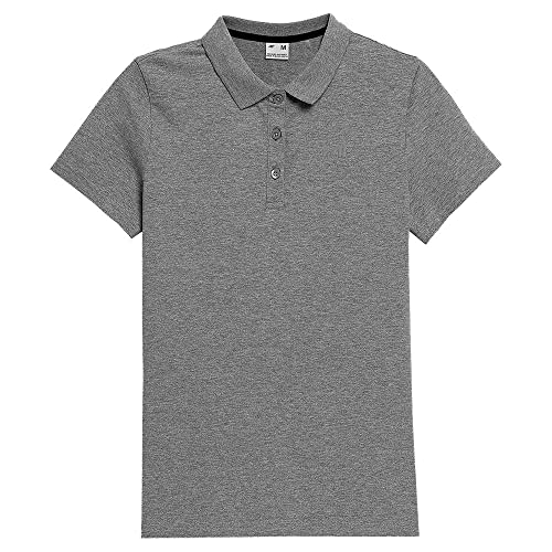 4F Koszulka damska, Middle Grey Melange, XS