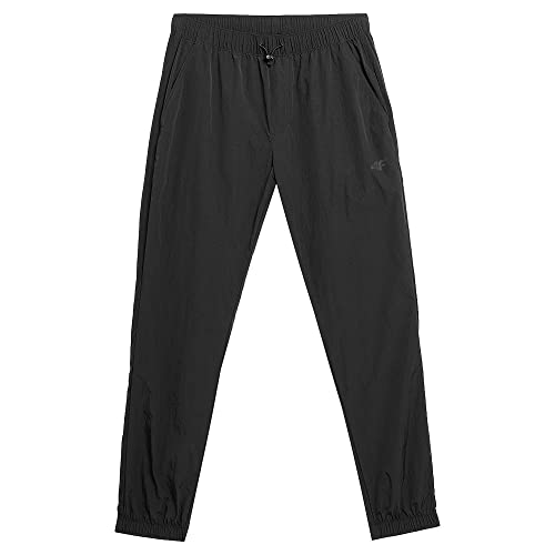 4F Spodnie męskie, Głęboki czarny, XL
