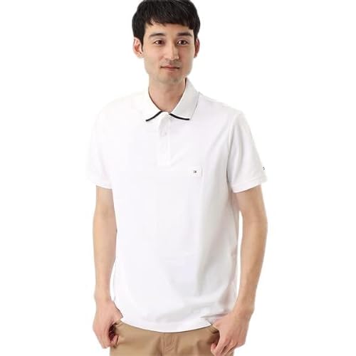 Tommy Hilfiger Męska koszulka polo Under Collar Regular S/S, biały, XS