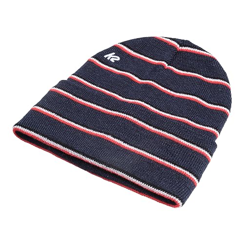 K2 Snow Unisex czapka beanie Stripe Beanie, granatowa, 20H1102, grantowy, jeden rozmiar