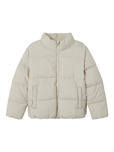 NAME IT Dziewczęca kurtka puchowa NKFMILAN Moonbeam, 146, Moonbeam, 146 cm