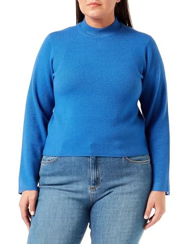 Bestseller A/S Damski sweter VMSABA LS Highneck NOOS, Beaucoup Blue, XL, Beaucoup Blue, XL