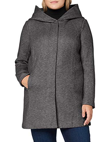ONLY Carmakoma Damski płaszcz Carsedona Light Coat OTW, ciemnoszary melanż, L
