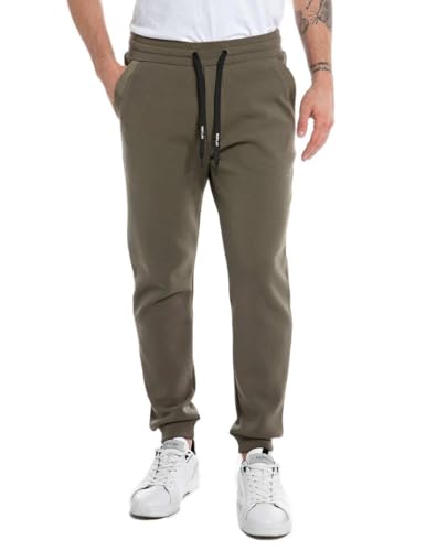Replay spodnie męskie do biegania, 928 Dark Olive, L