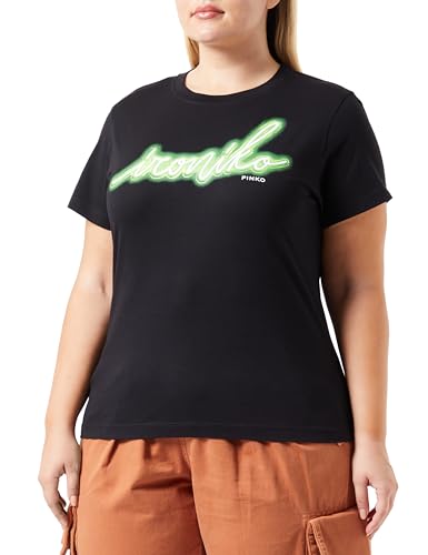 Pinko Kompas T-Shirt Coto Damska koszulka, Zs1_czarny/Zielony, M