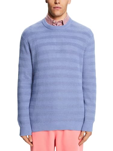 ESPRIT Sweter męski, 425/Blue Lavender, L