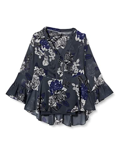 CITY CHIC Top w rozmiarze plus size epicki kwiatowy, łupkowy epicki kwiatowy, rozmiar 20, Łupek epicki kwiatowy, 46-Plus