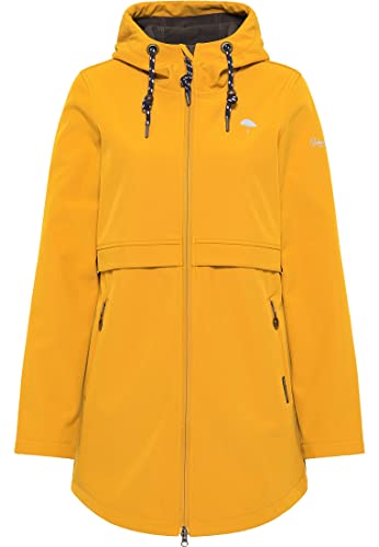 Schmuddelwedda Krótki płaszcz softshell damski 34319240, musztardowy, M